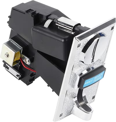 Munt Acceptor - Coin Selector - Automaten Gebruik - 6 Munten Herkenning - 64x124x143 mm - Zilverkleurig