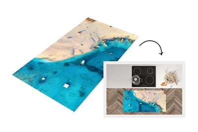 Keukenloper - Loper keuken - Zee - Boot - Kleuren - 120x60 cm - Keukenloper vinyl