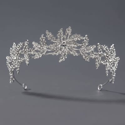 Kroon voor dames-Prinsessenkroon-Diadeem-Kroon-Strass-Elegant en Duurzaam - Geschikt voor Verschillende Gelegenheden-Haarsieraad-Stijl 50
