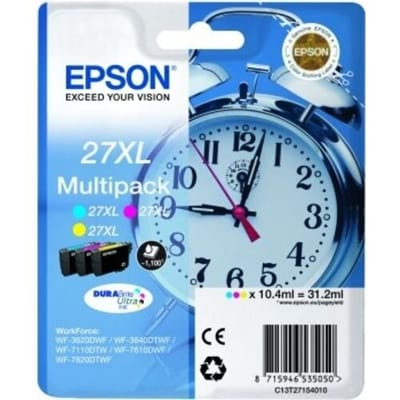 Epson Inktcartridge 27XL (C13T27154012) 3-kleuren Multipack Hoge capaciteit