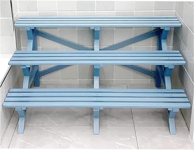 Plantenstandaard Hout - Bloemenrek - Planten Presenteren - Waterproof Verf - Tot 120 cm - Blauw