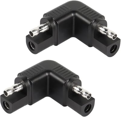 Dailygoods - 90 Graden SAE Hoek Adapter Mannelijk, Set van 2