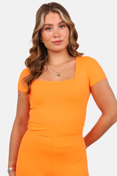 Getdrezzed Body - Maat: L - T shirt met ronde hals oranje
