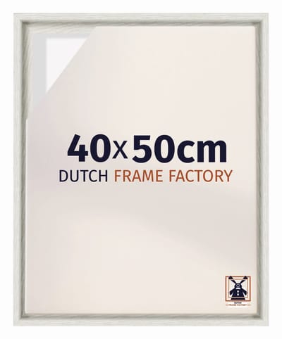 Baklijst 40x50 cm - White Wash - Geschikt voor Canvasdoek - MDF Baklijst Lausanne