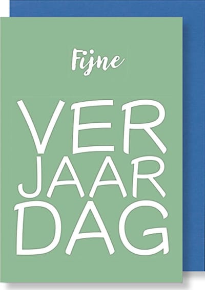 6 Wenskaarten met gekleurde envelop - MGPcards - Verjaardag - 11,5 x 17 cm
