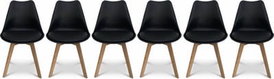 sweeek - Set van 6 eetkamerstoelen, nils, 42x55x81cm
