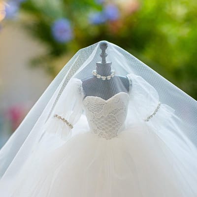 Kinderdag Cadeau Voor Meisje Mini Bruidsjurk Voor 26Cm Pop Cadeau Vriendin Valentijnsdag Cadeau Hoge Kwaliteit 26cm gray