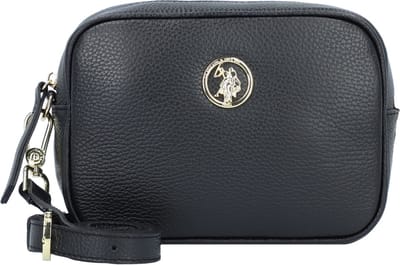 U.S. POLO ASSN. Leren Schoudertas Arlington Crossbody Bag Black Zwart