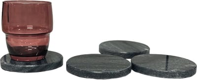 Marmeren Onderzetters - Onderzetters Voor Glazen - Onderzetters Marmer - Non-slip - 4 stk.