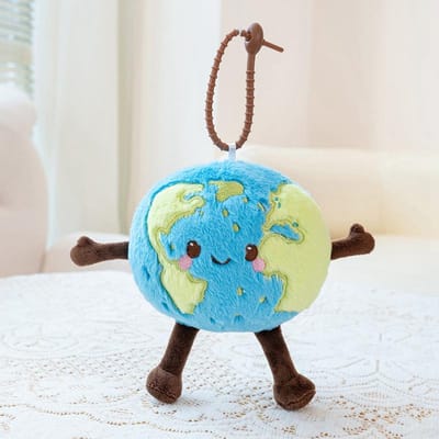 Planeet Thema Schattige Aarde Saturnus Mars Pluche Speelgoed Pop Hangend Hanger Zacht Gevuld Pluche Kussen Kinderen Bedankjes Cadeau Voor Meisjes Jongens beige