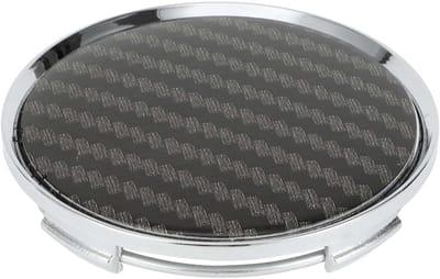 Dailygoods- Wielnaafdopjes 63mm - Carbon Fiber Patroon - Zilverkleurig/Zwart - Bescherming tegen stof - Makkelijk te installeren - Duurzaam materiaal - Naafdop