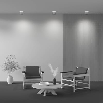 Maytoni LED plafondlamp Planet, wit Ø 10cm aluminium 3.000K