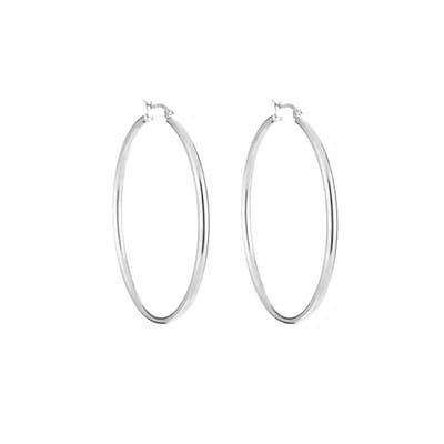 Bijoutheek Oorringen Hoop 3 mm Zilver