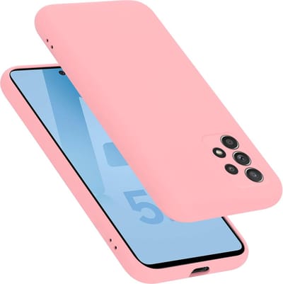 Cadorabo Hoesje geschikt voor Samsung Galaxy A52 (4G / 5G) / A52s in LIQUID ROZE - Beschermhoes gemaakt van flexibel TPU silicone Case Cover