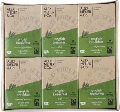 Alex Meijer theezakje english breakfast ft 6 pakjes x 10 zak