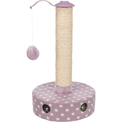 Trixie Junior Krabpaal  Ø26 x H47cm Fleece Lila/Wit