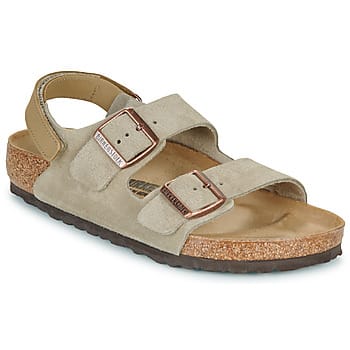 BIRKENSTOCK  Platte sandalen Milano AS Kids LEVE Taupe