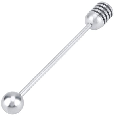 Virtubuy - Honey Dipper - Roestvrijstalen honinglepel - Duurzaam en praktisch - Mixen en serveren - Geschikt voor honing en jam - Compact ...