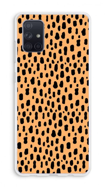 Case Company® - Hoesje geschikt voor Samsung Galaxy A71 hoesje - Panter - Soft Cover Telefoonhoesje - Bescherming aan alle Kanten en Schermrand