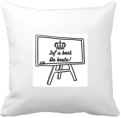 Akyol - juf u bent de beste Kussen hoes - Juf - juf - leraar - 40 bij 40 cm