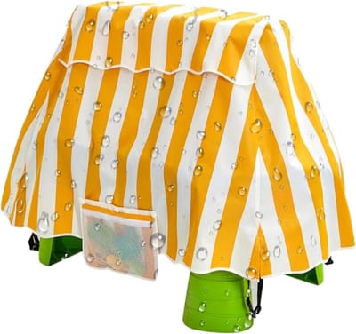 Watertafel Afdekking - Speeltafelhoes Outdoor - Bescherming Speelgoed - Stormbestendig Design - 94 x 56 x 6.5 cm - Oranje