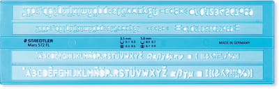 STAEDTLER - Mars 572 FL - schriftsjabloon