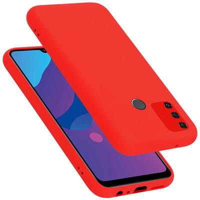 Cadorabo Hoesje geschikt voor Honor 9A in LIQUID ROOD - Beschermhoes gemaakt van flexibel TPU silicone Case Cover