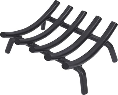Open haard rooster 14 Inch Ronde Staal - Heavy Duty Houtkachel Accessoire voor Binnen en Buiten