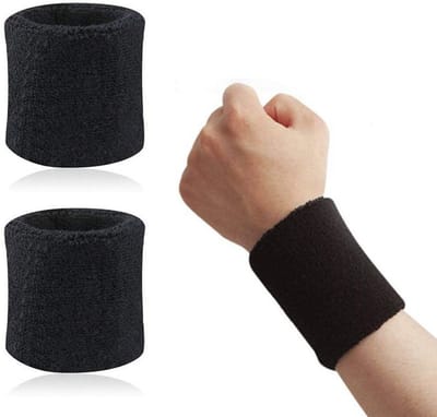 1 paar Zweetbandjes - Polsbandjes - zweetbandje voor pols - sport polsbandjes - LOUZIR
