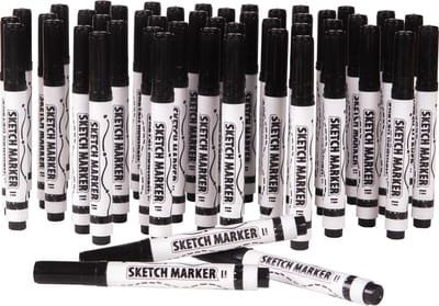 MagPaint - Sketchmarker - Whiteboardstiften- Zwart - Set van 50