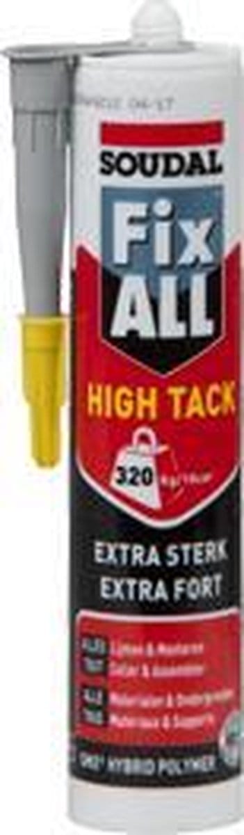 Soudal Fix All High Tack GRIJS  290ml - 12 KOKERS