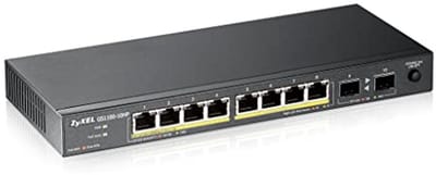 10-Poorts Gigabit PoE+ Switch - Stille Operatie, 130 Watt Budget