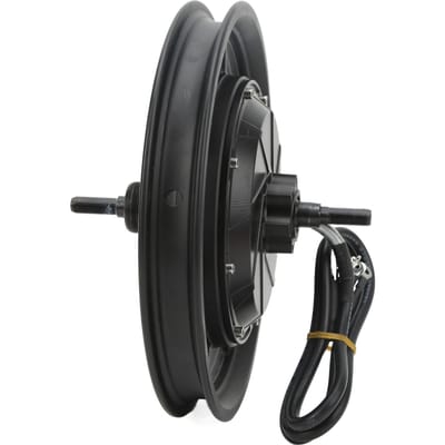 Moteur de moyeu de roue 36V-72V 2000W à 3500W Moteur de moyeu à frein à disque pour vélo électrique scooter black