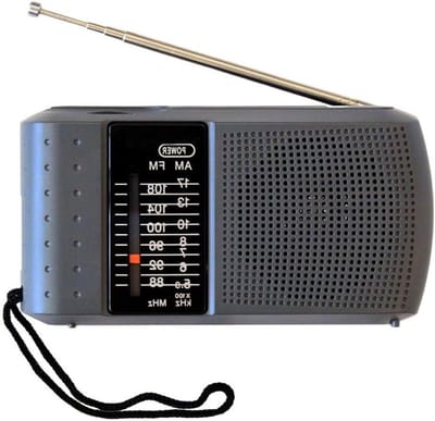 Draagbare Radio - AM FM Radio - Buiten Luisteren - Telescopische Antenne - 12x11x5 cm - Zwart