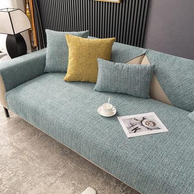 Bankkussen Zacht Antislip Effen Kleur Bankhoes Stofdicht Bankzittinghoes Voor Woonkamer Afneembare Bankhoes 70x70cm