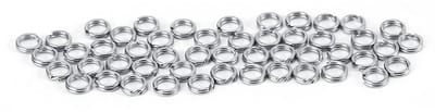 Dailygoods- Splitringen 50 stuks - RVS Connector - Anticorrosief - Sterk - Duurzaam - Geschikt voor kunstaas - Visconnector