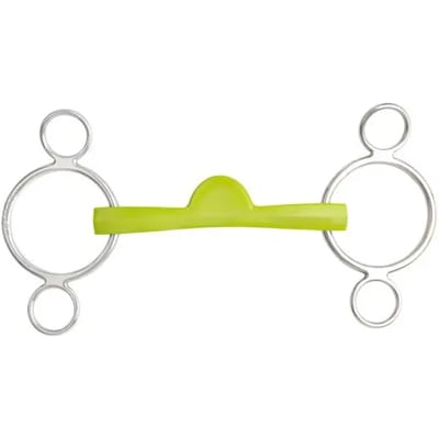 3 of 4 ring bit voor verstelbare halve maan paarden Metalab Flexi
