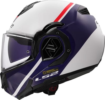 LS2 FF906 Advant Swipe Wit Blauw 06 Systeemhelm - Maat S - Helm
