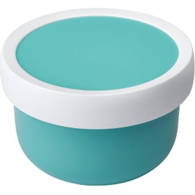Mepal fruitbox Campus - 300 ml - Inclusief fruitvorkje - Sluit goed af - Snackdoosje - Turquoise