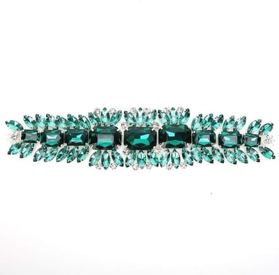 Elegante Bruiloftsgordel met Kristallen en Strass Applicaties voor DIY Jurken, Tassen en Schoenen