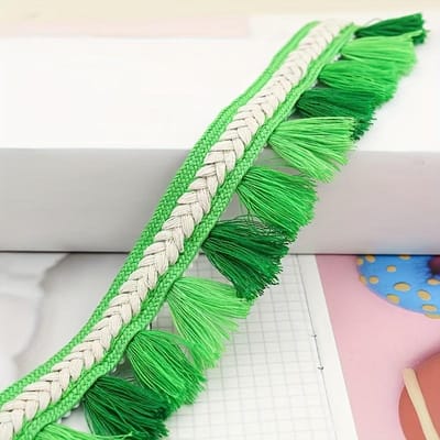 100cm Kleurrijke Etnische Stijl Kwasten en Kant voor DIY Handgemaakt Kleurafstemming Hangers met Accessoires