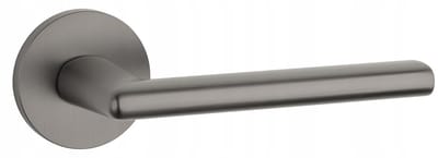 Kalmia Slanke Deurkruk - Rond Schild - Titanium