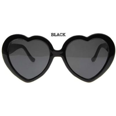 Nieuwe Schattige Hartvormige Zonnebril Horloge De Lichten Veranderen Hart Diffractie Bril 's Nachts Liefdeslicht Effect Unisex Bril