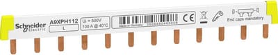 Schneider Electric A9XPH112 Schneider Electric A9XPH112 elektrisch aansluiting onderdeel Phase busbar Wit 1 stuk(s)