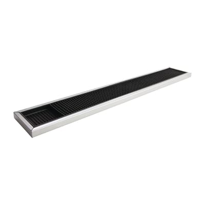 Beaumont Rubberen Barmat met RVS Lijst 600 X 100mm - Geen Merk CN741