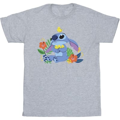 Disney Jongens Lilo & Stitch Vogels T-shirt (Sportgrijs)