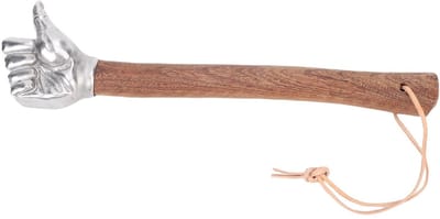 Dailygoods- Hamer Roestvrij Staal - Hamerhouder - Klauwhamer - Beitel - Antislip Houten Handvat - Geschikt voor Diverse Klussen - Klopboor