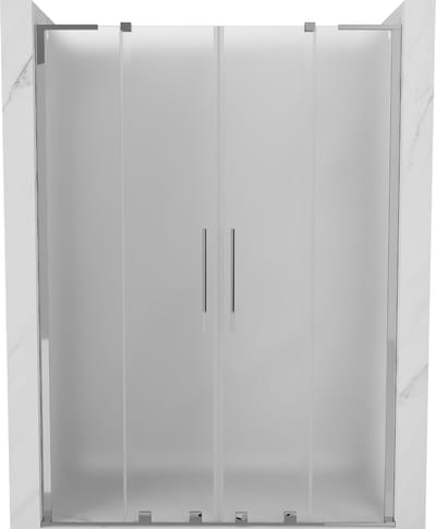 Mexen Velar L Duo schuifdouchedeur 140 , mat, chroom - 871-140-003-32-01