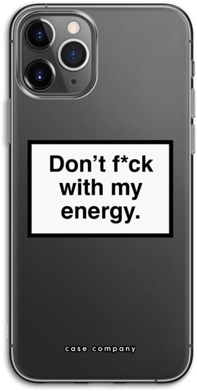 Case Company® - Hoesje geschikt voor iPhone 11 Pro hoesje - My energy - Soft Cover Telefoonhoesje - Bescherming aan alle Kanten en Schermrand