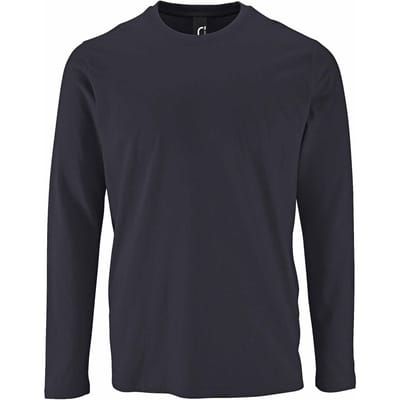 SOLS Heren Keizerlijk T-Shirt met lange mouwen (Muisgrijs)